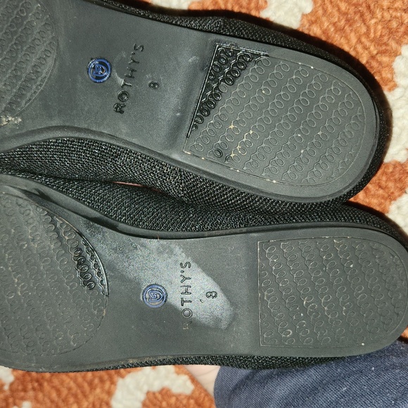 Rothy's black round toe flats size 8 - Picture 11 of 14